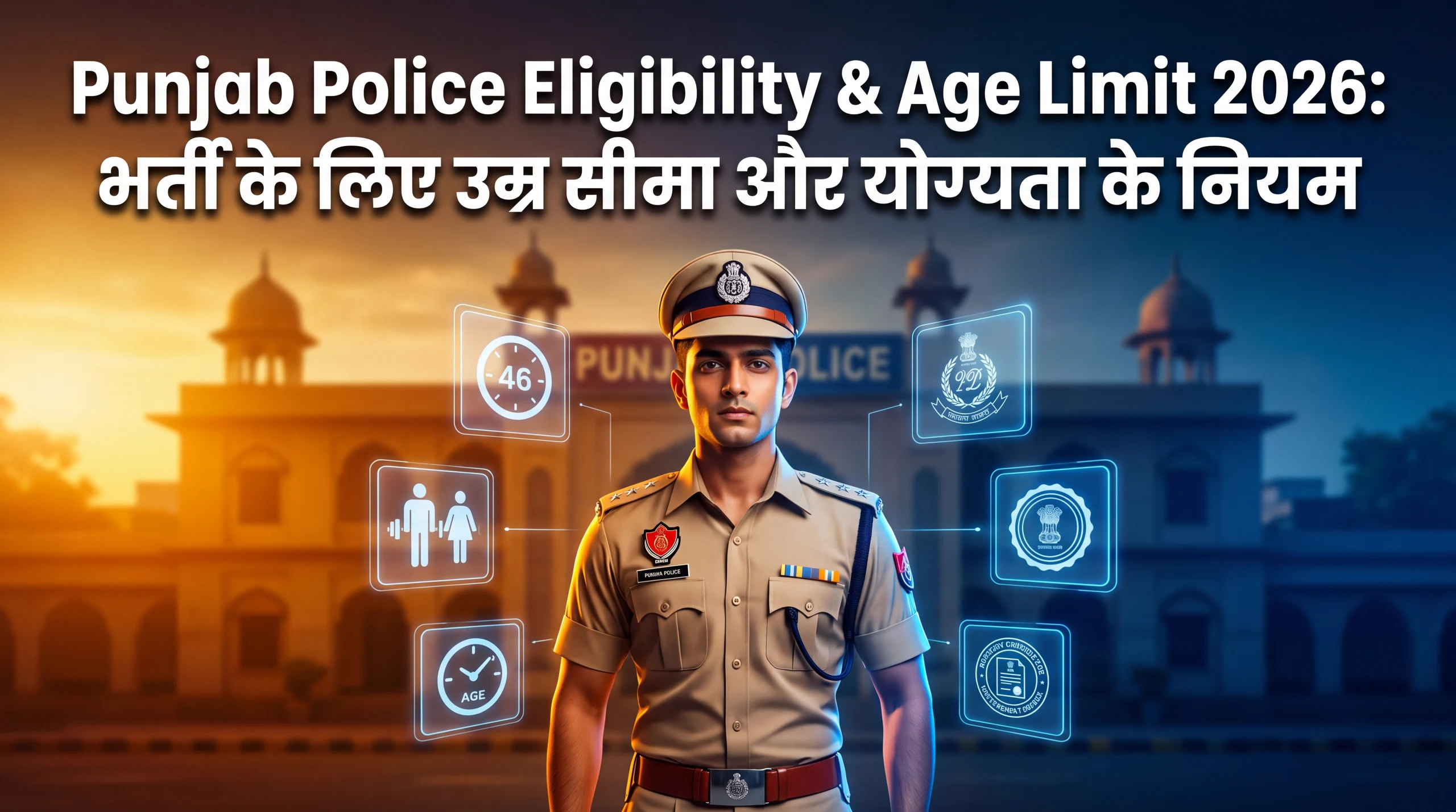 Punjab Police Eligibility और भर्ती प्रक्रिया के नियमों को समझने के लिए तैयार युवा उम्मीदवार