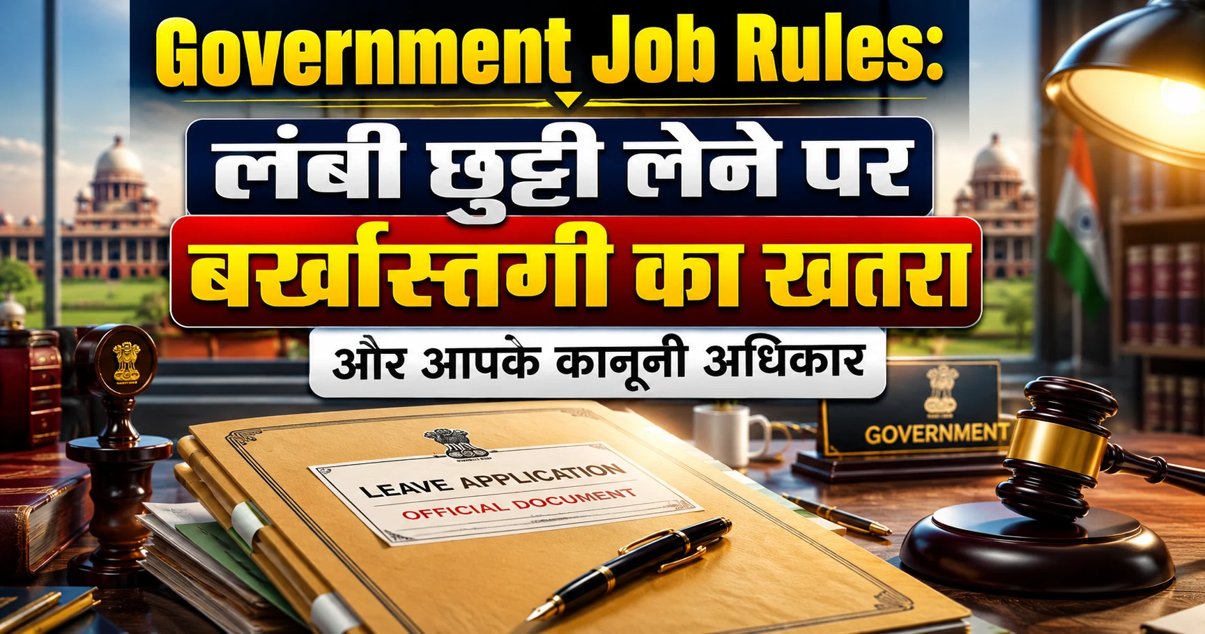 Government Job Rules के तहत लंबी छुट्टी पर बर्खास्तगी और कानूनी अधिकारों का विवरण